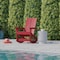 Flash Furniture Red Modern Poly Resin Adirondack Rocking Chair JJ-C14709-RED-GG - alternate 5